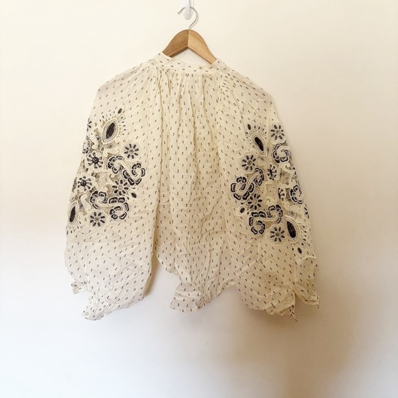 Urban Outfitters UO Clip-Dot Lace Blouse - Picture 8 of 9